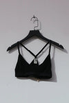 BASERANGE knitted stretch bra BRXX black